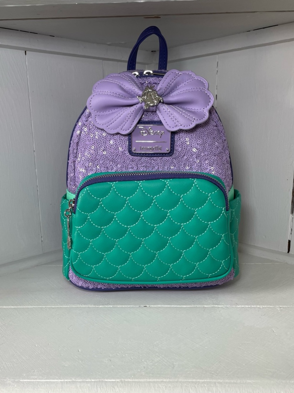 Little mermaid lounge fly sequins Disney princess backpack